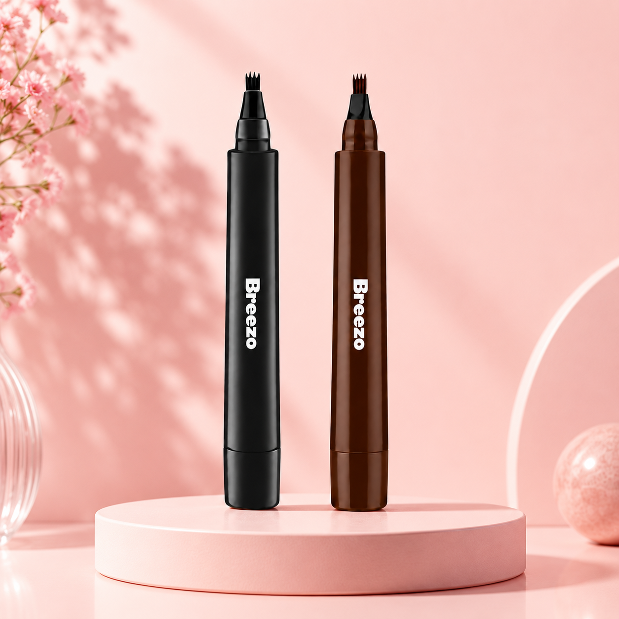 Precision Eyebrow Pen – Black & Brown - 2 PCS